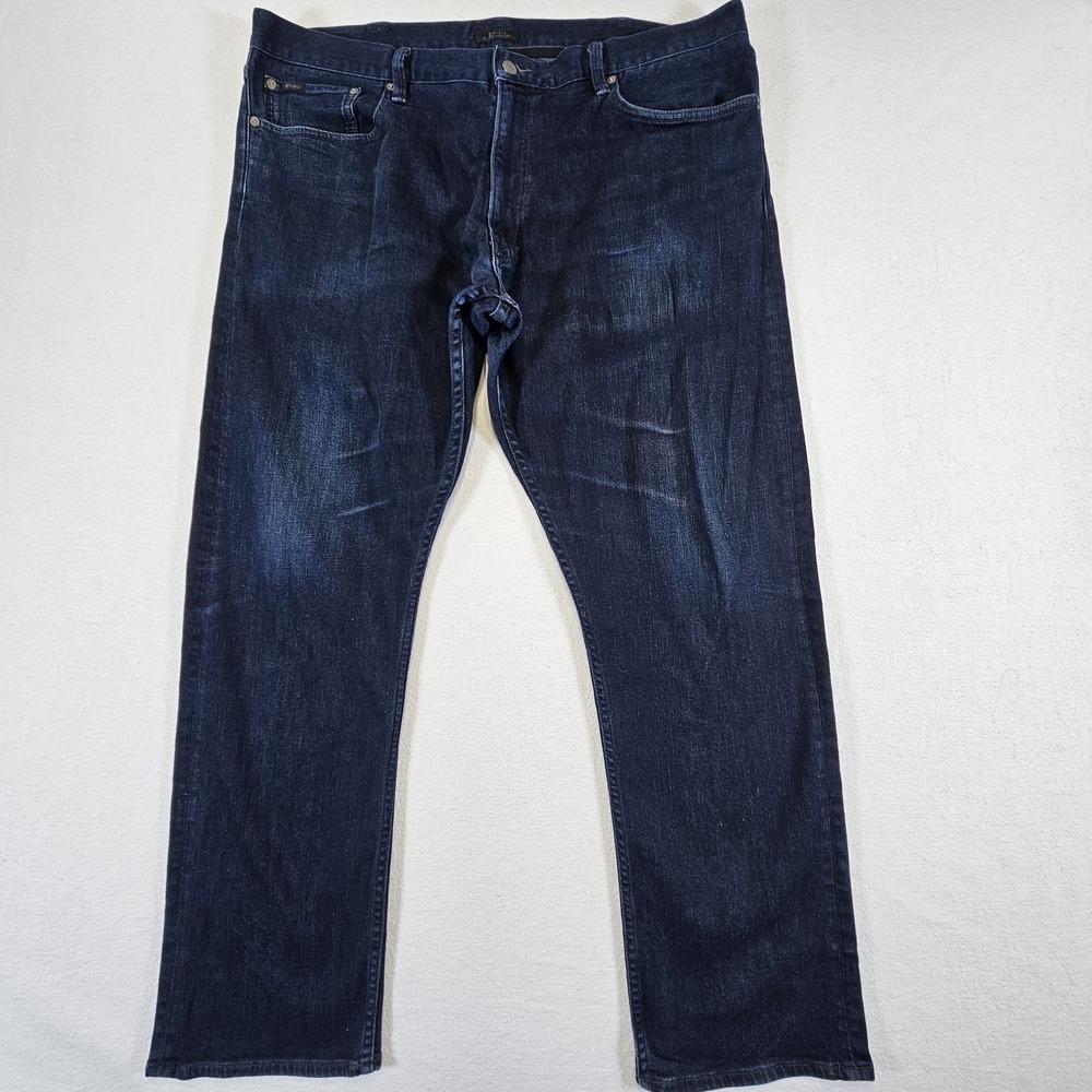 Polo Ralph Lauren Hampton Relaxed Straight Jeans Mens 40x32 Blue Dark Wash